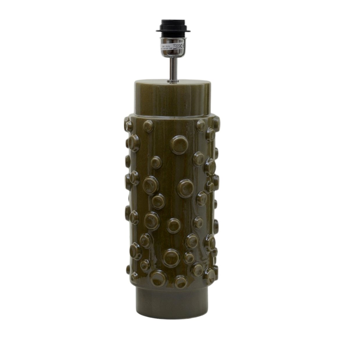 Hallbergs Belysning Avalon Lampfot Olive 18cm | Inomhusbelysning - Bordslampor - Lampfötter | Lampspecialisterna