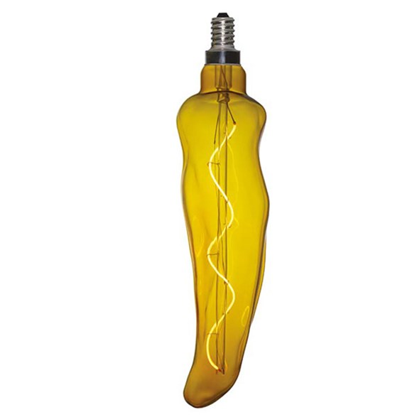 Led-lampa E14 Kitchen Peperone Gul 2000K 3W Dimbar