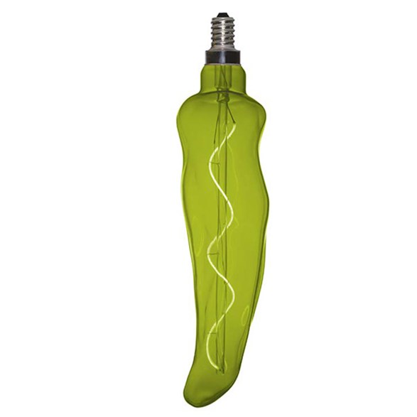 Led-lampa E14 Kitchen Peperone Grön 2500K 3W Dimbar