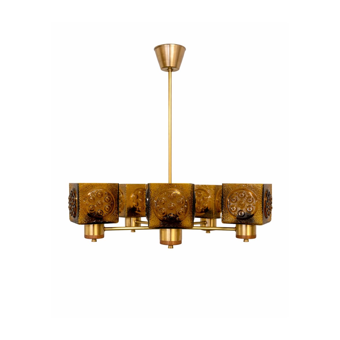 Vintage by Bright 1-2-3 Taklampa 5-arm amber
