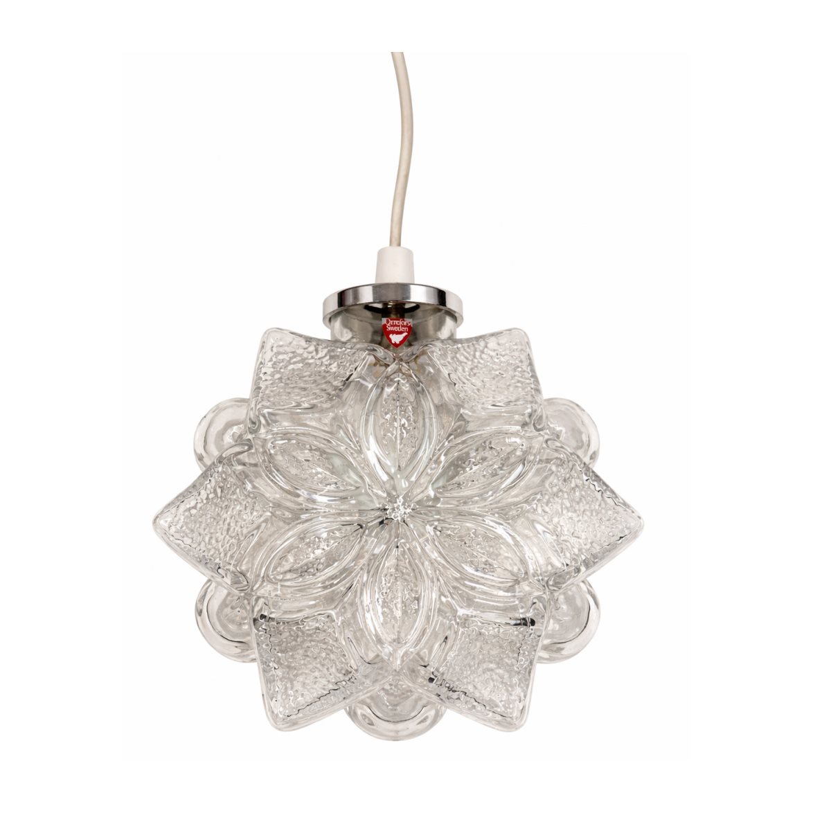 Vintage by Bright 1-2-3 Orrefors Julstj&auml;rna glas 21 cm