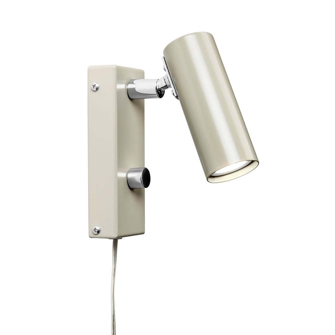Örsjö Belysning Puck vägglampa m. kabel, Grå | Inomhusbelysning - Sovrumsbelysning - Sänglampor vägg | Lampspecialisterna