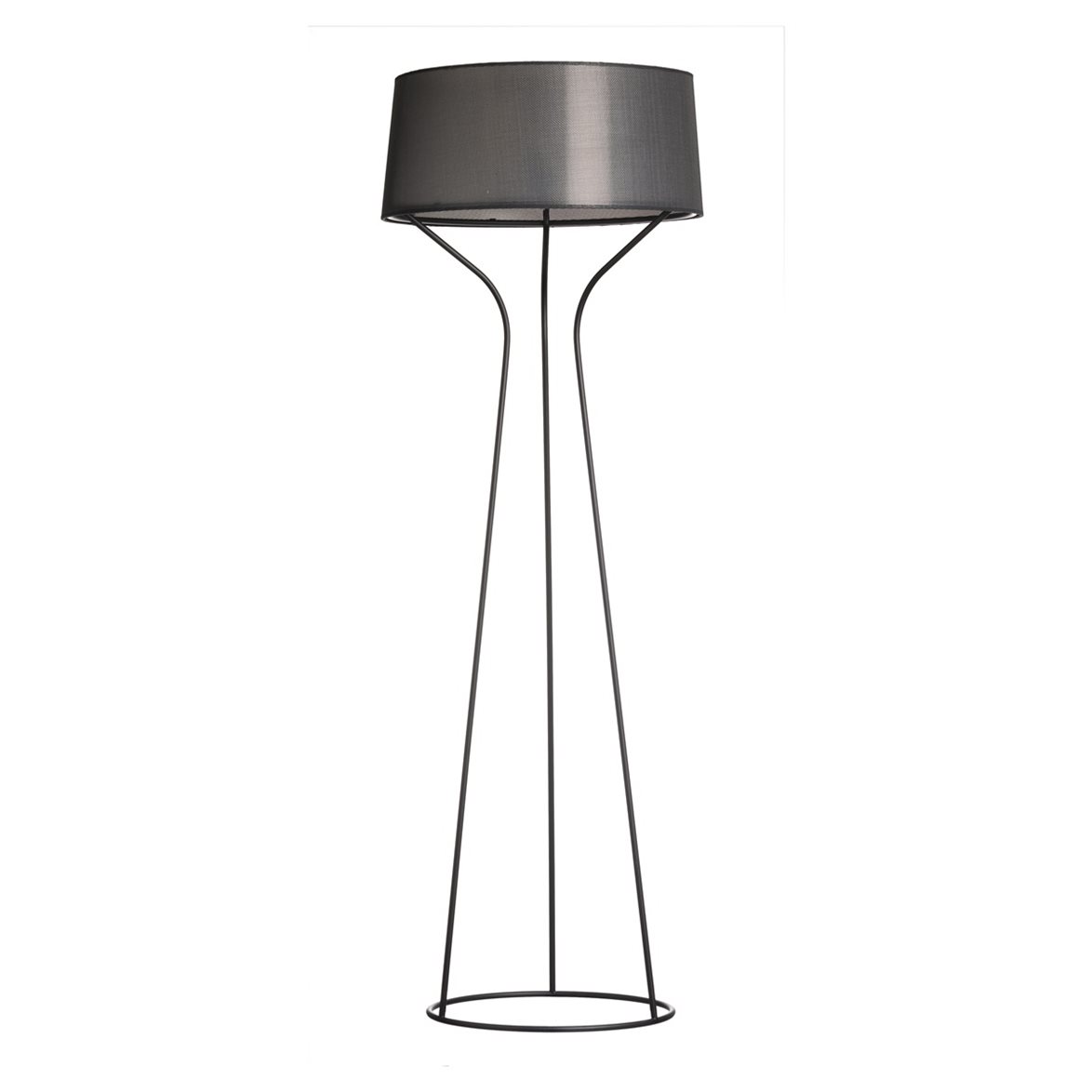Örsjö Belysning Aria Golvlampa Svart RAL 9005, Svart linnetextil | Inomhusbelysning - Golvlampor - Golvlampor Interiör | Lampspecialisterna