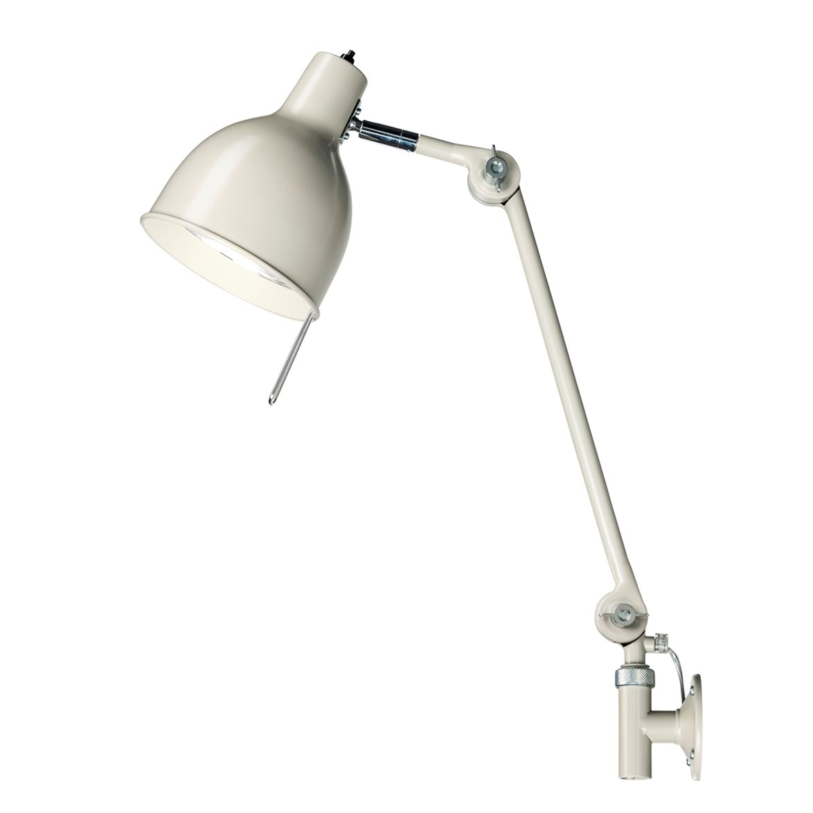 Örsjö Belysning PJ72 vägglampa m. sladd, Grå | Inomhusbelysning - Vägglampor - Vägglampor Interiör | Lampspecialisterna