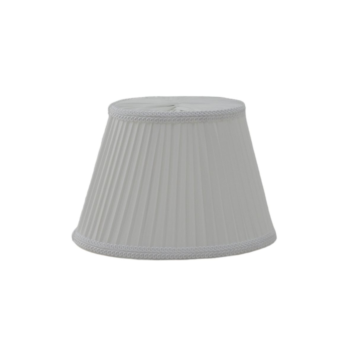 Hallbergs Belysning Stilskärm Satin Plisserad Offwhite Oval 20cm | Lampskärmar - Lampskärm bordslampor | Lampspecialisterna