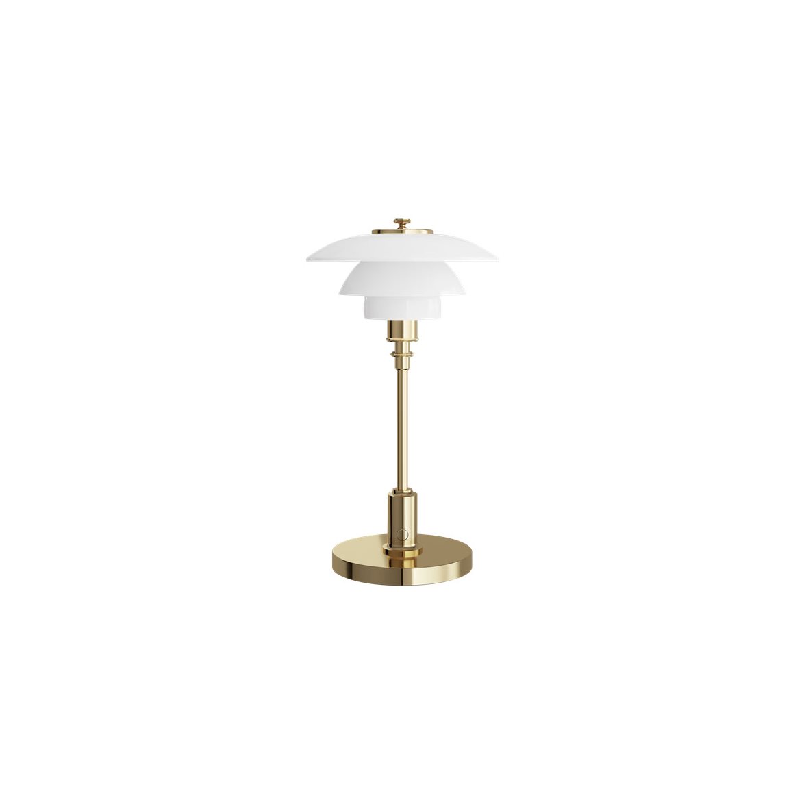 Louis Poulsen Ph 1-1 Portabel bordslampaable Led D2W Brass Pvd | Inomhusbelysning - Bordslampor - Bordslampor Interiör | Lampspecialisterna