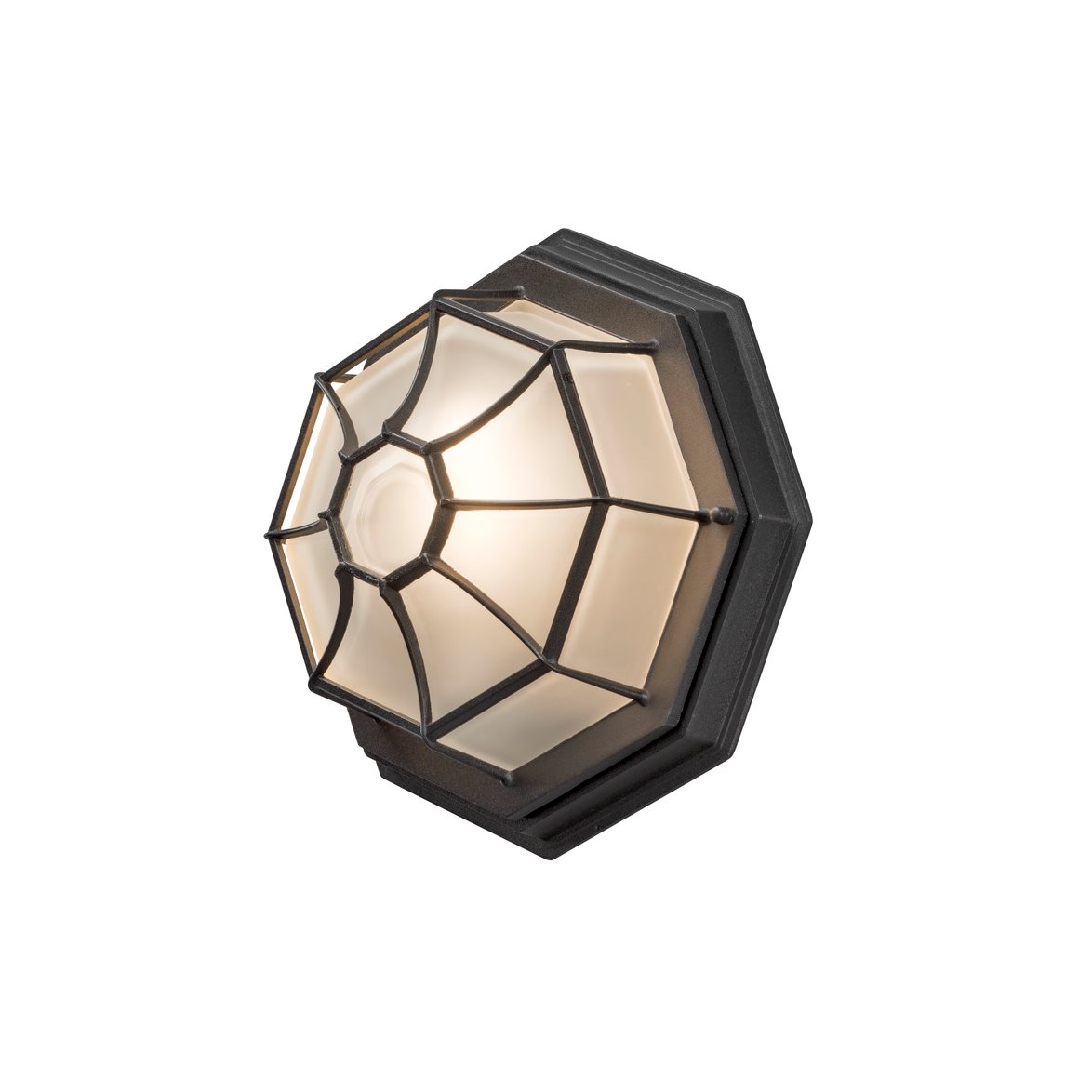 Konstsmide Vägglykta plafond E27 svart | Utomhusbelysning - Fasadbelysning | Lampspecialisterna