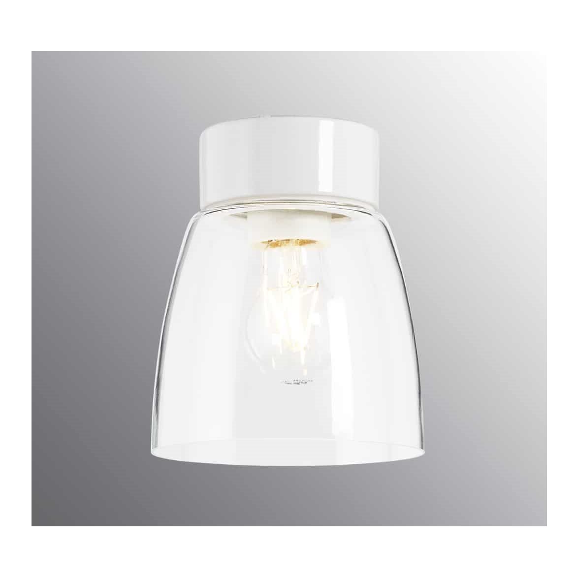 IFÖ Electric Plafond Klara klarglas vit | Badrumsbelysning - Taklampor badrum | Lampspecialisterna