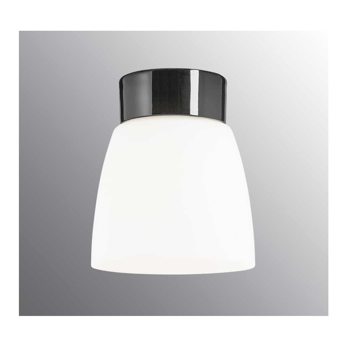 IF&Ouml; Electric Plafond Klara matt opalglas svart