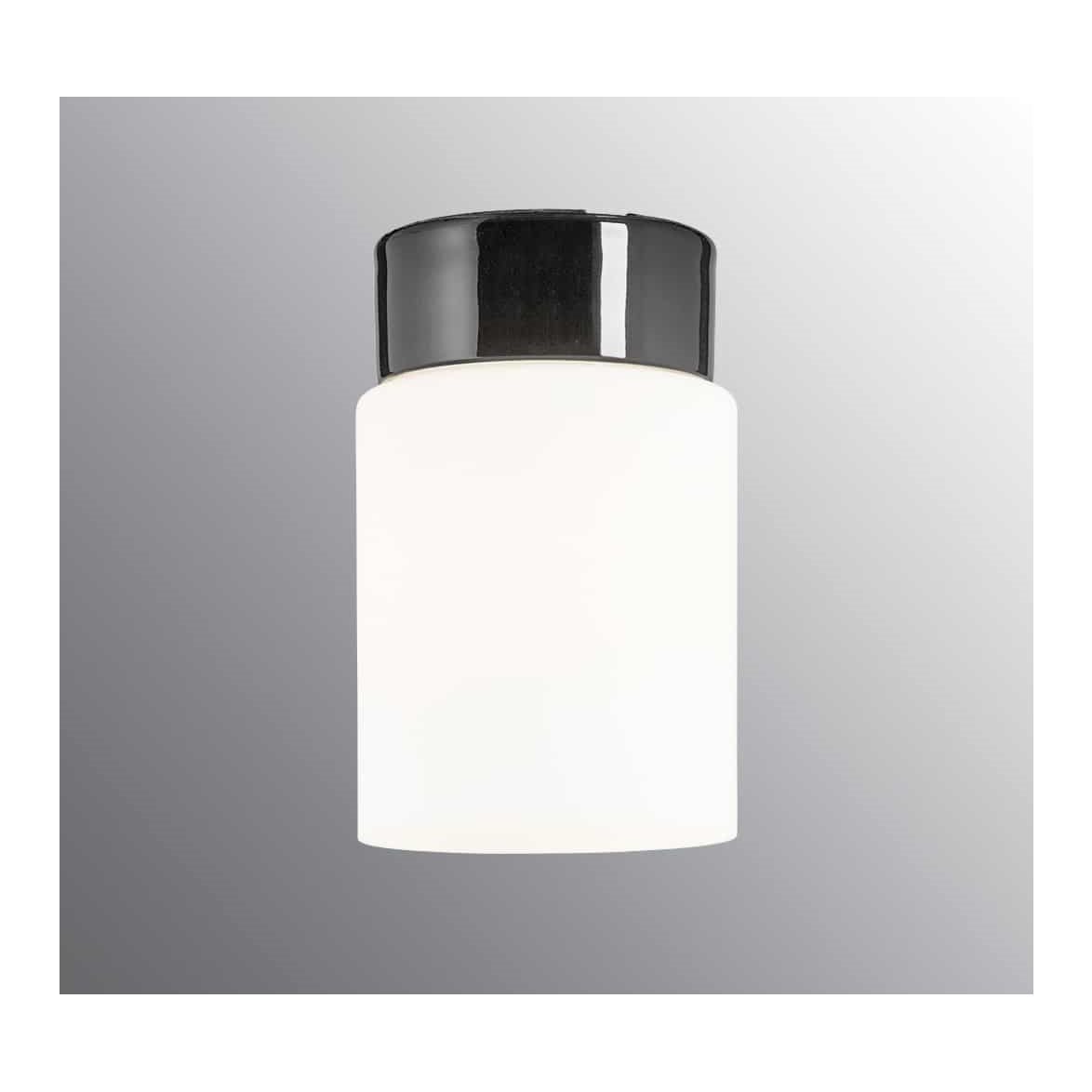 IFÖ Electric Plafond Tina matt opalglas svart | Badrumsbelysning - Taklampor badrum | Lampspecialisterna