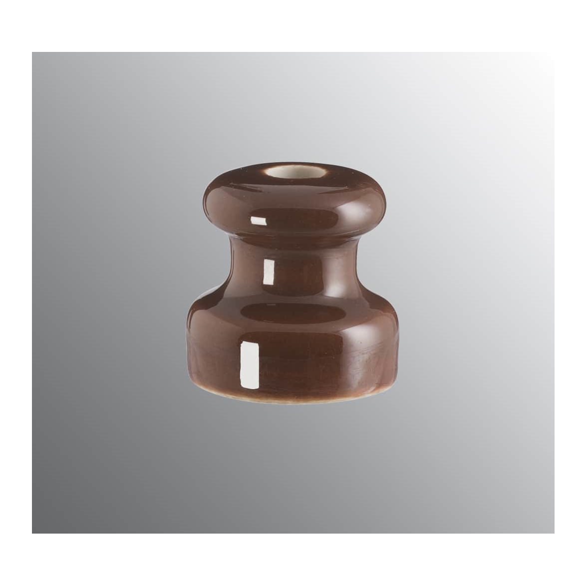 IFÖ Electric Isolatorknopp Ø31 brun | Elmaterial - Övrigt eltillbehör | Lampspecialisterna