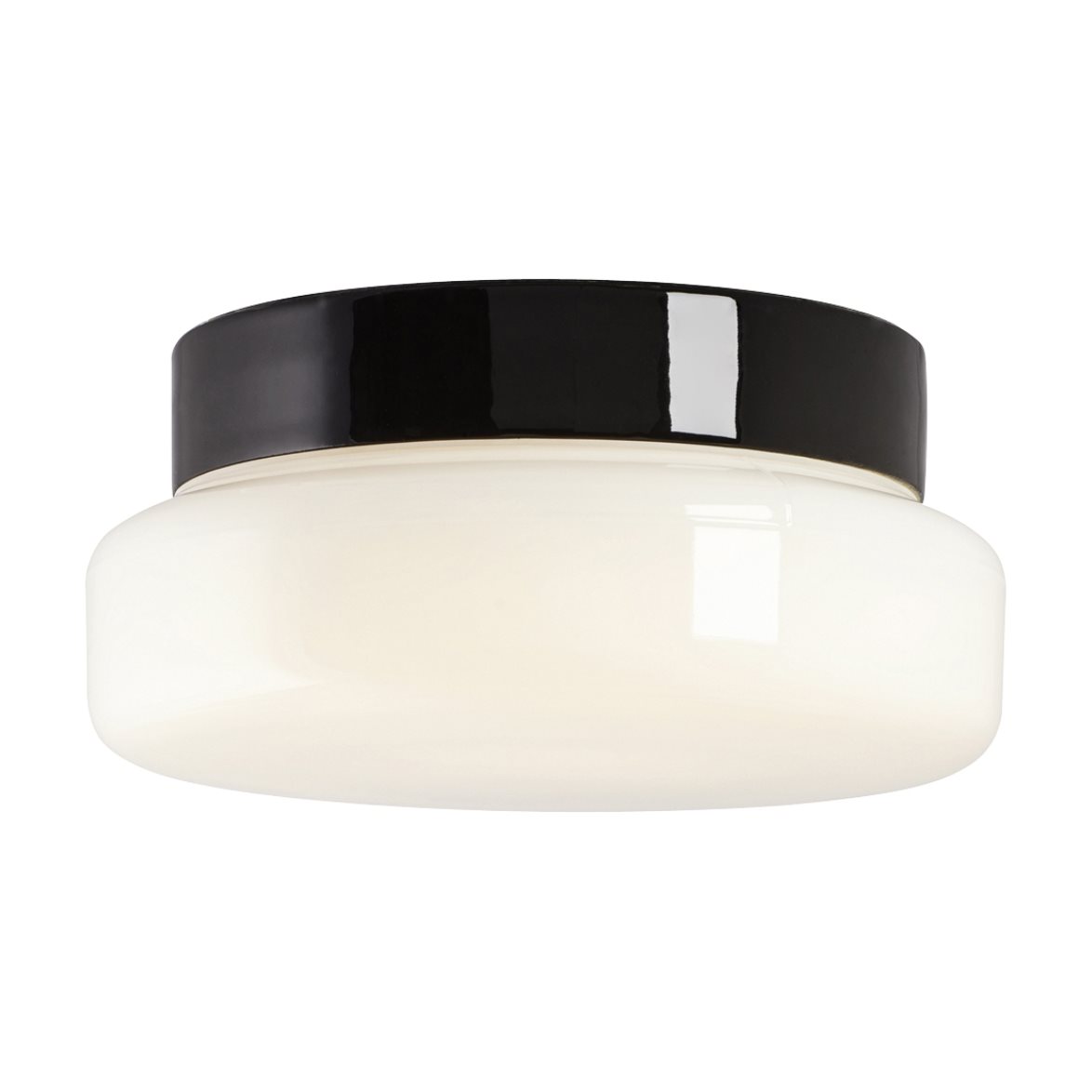 IFÖ Electric Classic vägg-/taklampa bastu, svart/vit | Badrumsbelysning - Vägglampor badrum | Lampspecialisterna