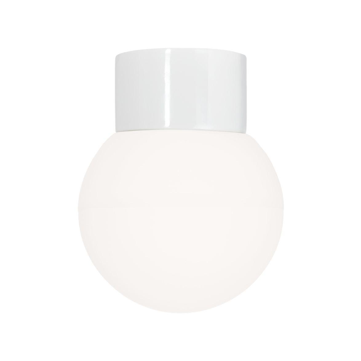 IFÖ Electric Plafond/vägg Classic Glob matt opalglas Ø150 rak vit | Badrumsbelysning - Taklampor badrum | Lampspecialisterna