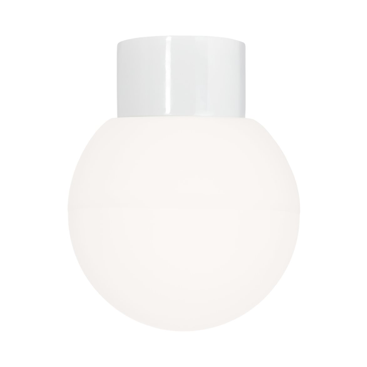 IFÖ Electric Plafond/vägg Classic Glob matt opalglas Ø180 rak vit | Badrumsbelysning - Taklampor badrum | Lampspecialisterna