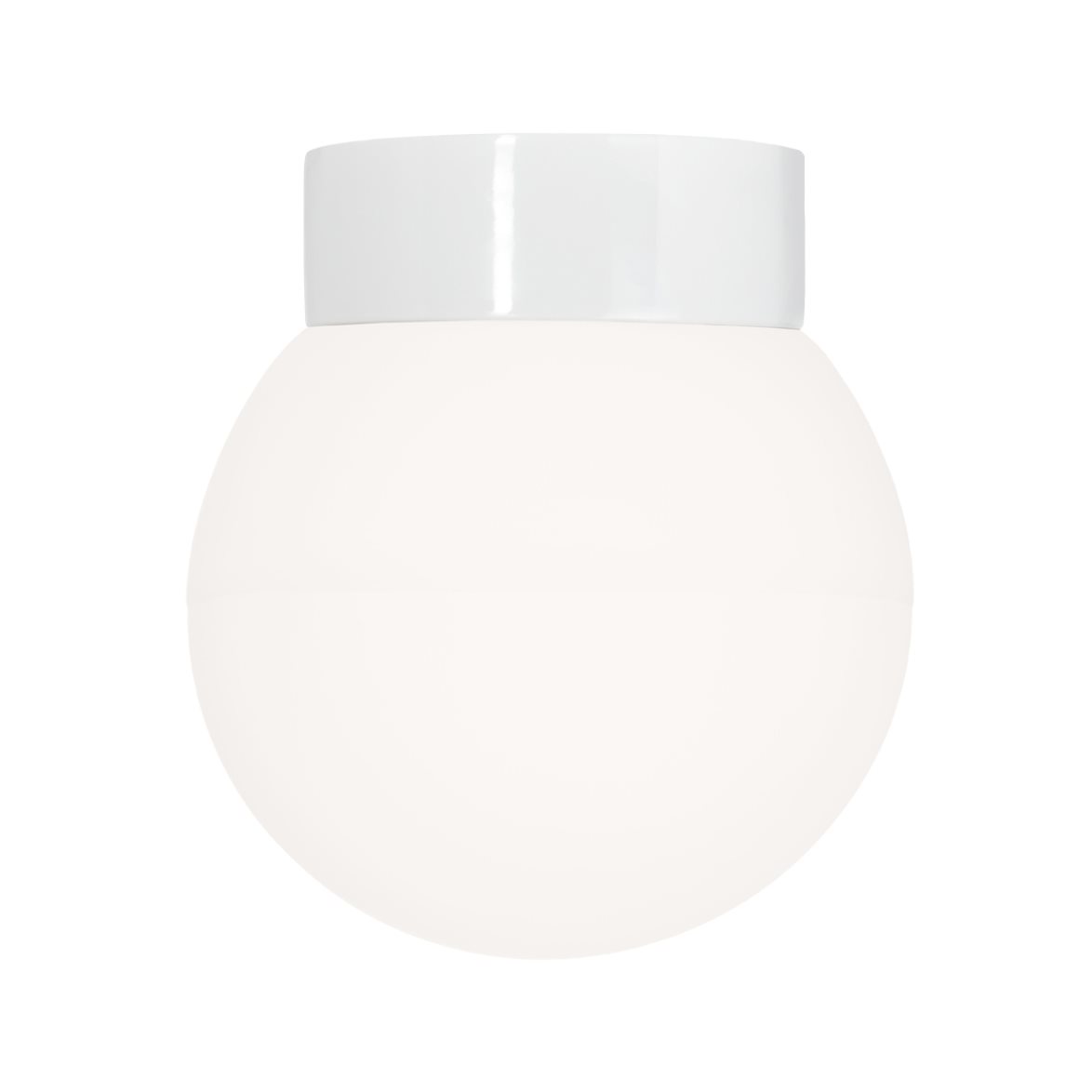 IFÖ Electric Plafond/vägg Classic Glob matt opalglas Ø200 rak vit | Badrumsbelysning - Taklampor badrum | Lampspecialisterna