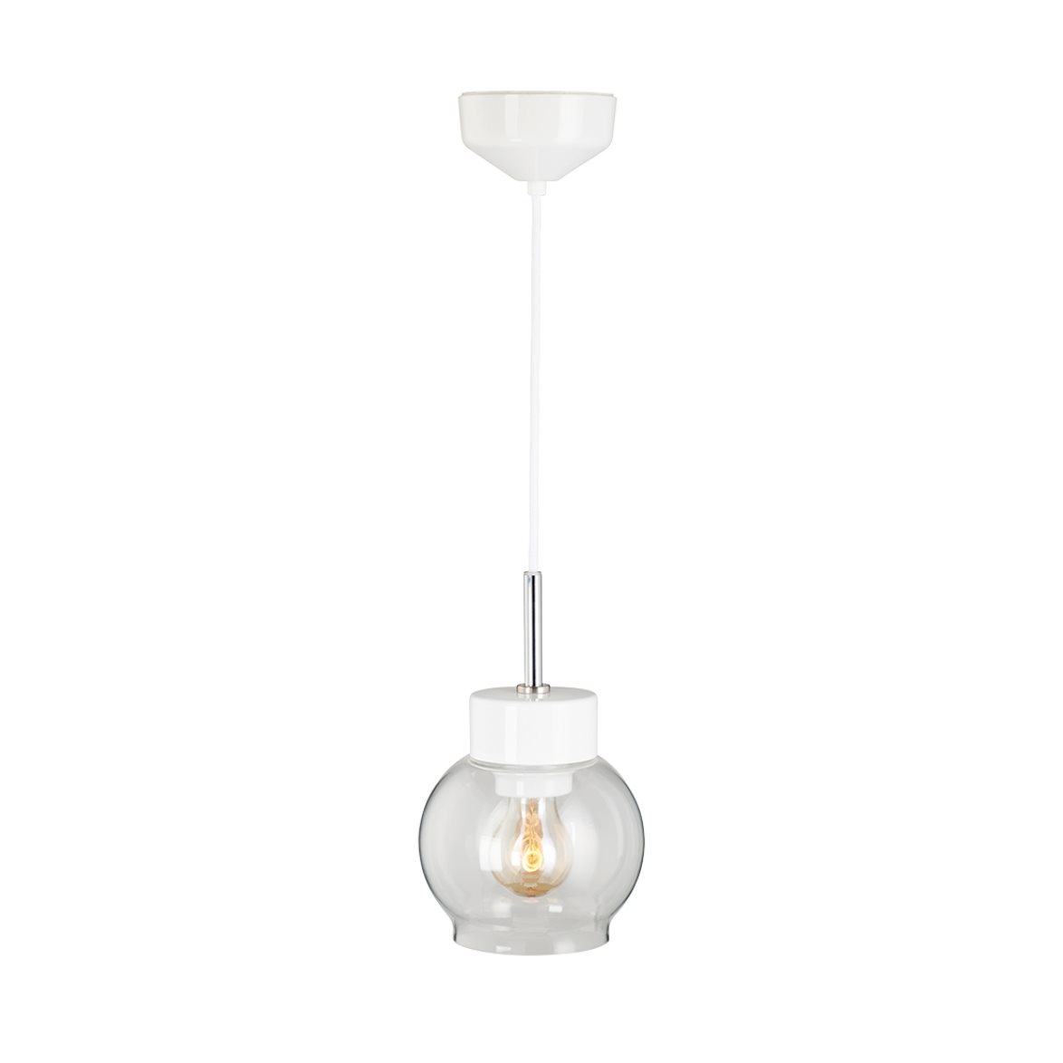 IFÖ Electric Smycka Magda pendel klarglas vit | Inomhusbelysning - Taklampor - Taklampor hängande | Lampspecialisterna