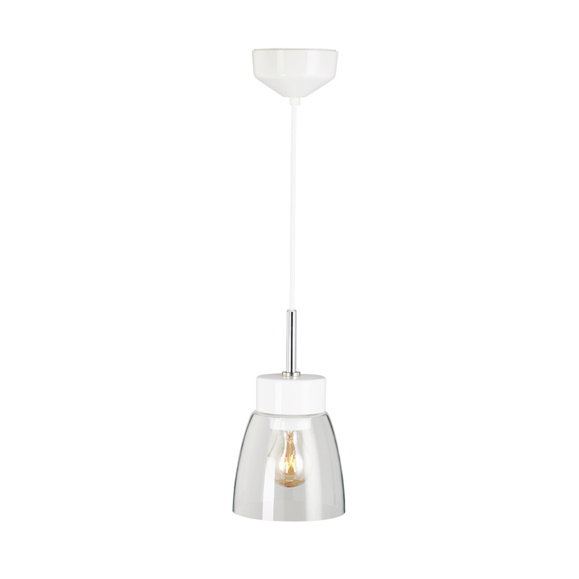 IFÖ Electric Smycka Klara pendel klarglas vit | Inomhusbelysning - Taklampor - Taklampor hängande | Lampspecialisterna