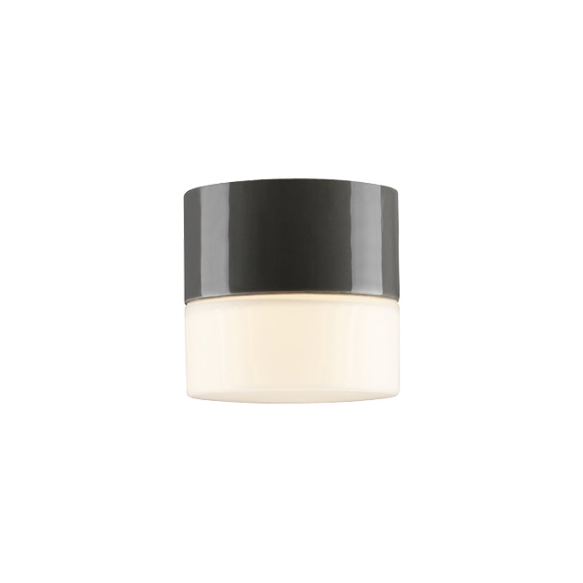 IFÖ Electric Opus plafond 100/100, grå/opal | Badrumsbelysning - Taklampor badrum | Lampspecialisterna