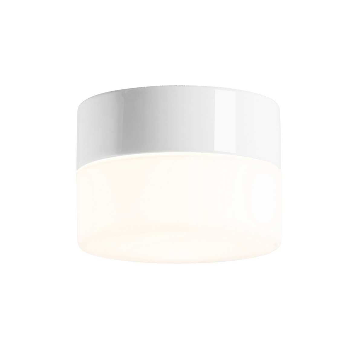 IFÖ Electric Opus plafond 140/100, vit/opal | Badrumsbelysning - Taklampor badrum | Lampspecialisterna