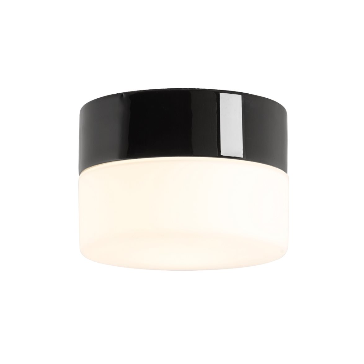 IFÖ Electric Opus plafond 140/100, svart/opal | Badrumsbelysning - Taklampor badrum | Lampspecialisterna