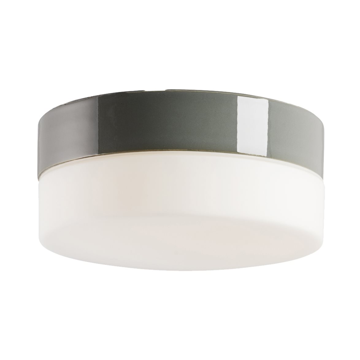IFÖ Electric Opus plafond 200/100, grå/opal | Badrumsbelysning - Taklampor badrum | Lampspecialisterna