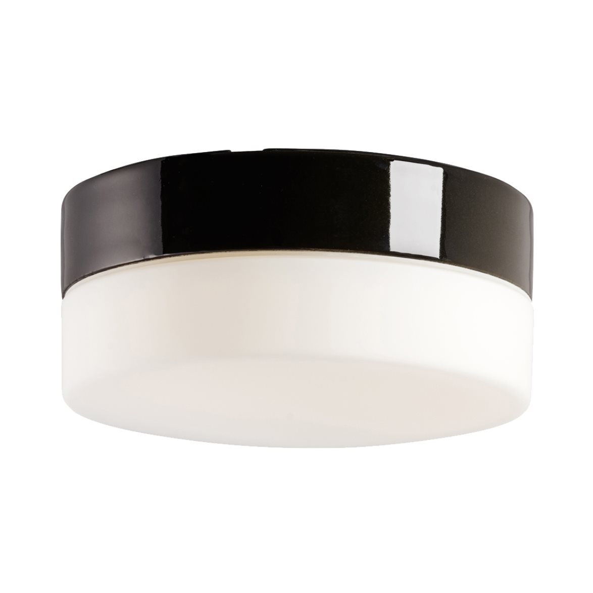 IFÖ Electric Opus plafond 200/100, svart/opal | Badrumsbelysning - Taklampor badrum | Lampspecialisterna