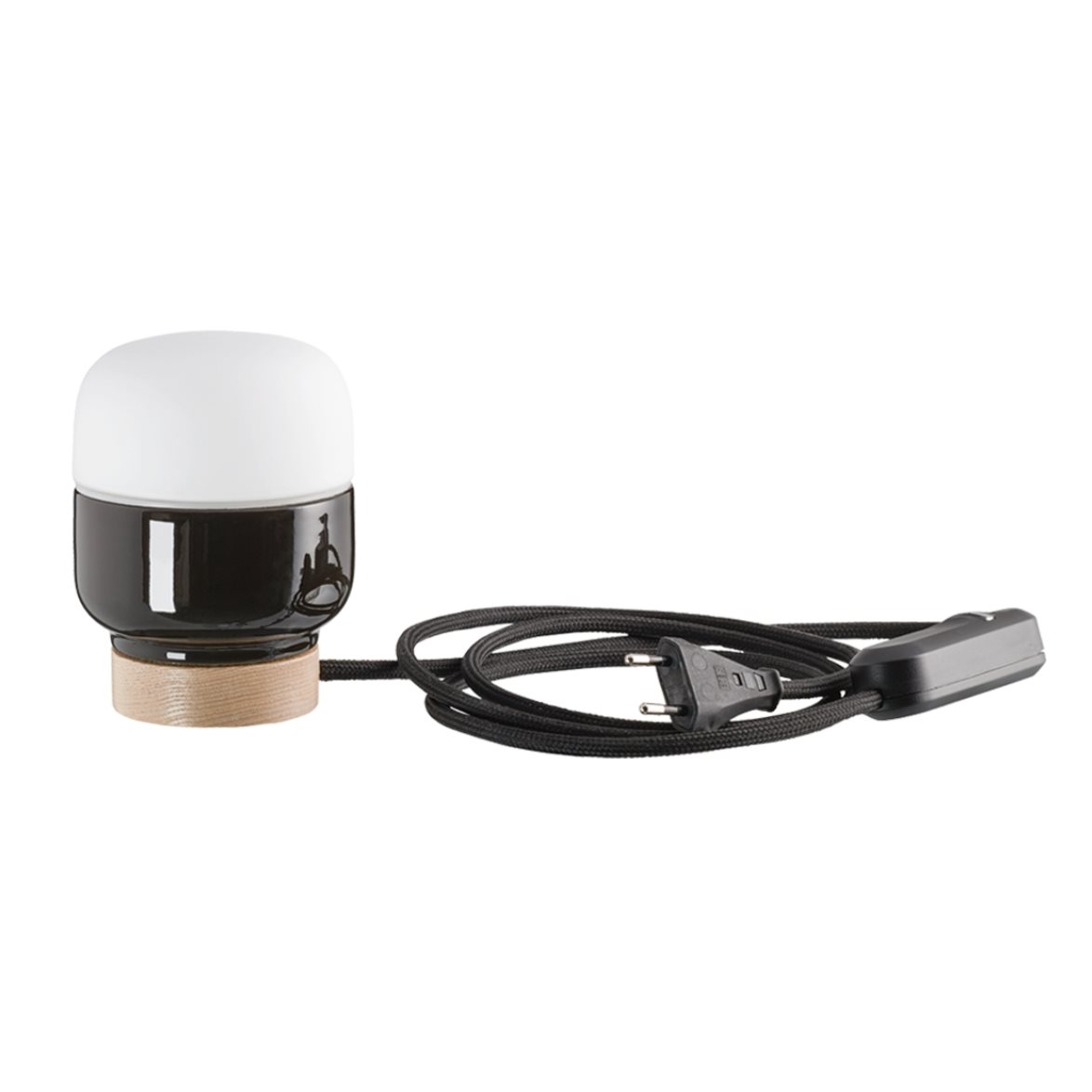 IFÖ Electric Ohm bordslampa 100 matt opal H130 svart | Inomhusbelysning - Bordslampor - Bordslampor Interiör | Lampspecialisterna