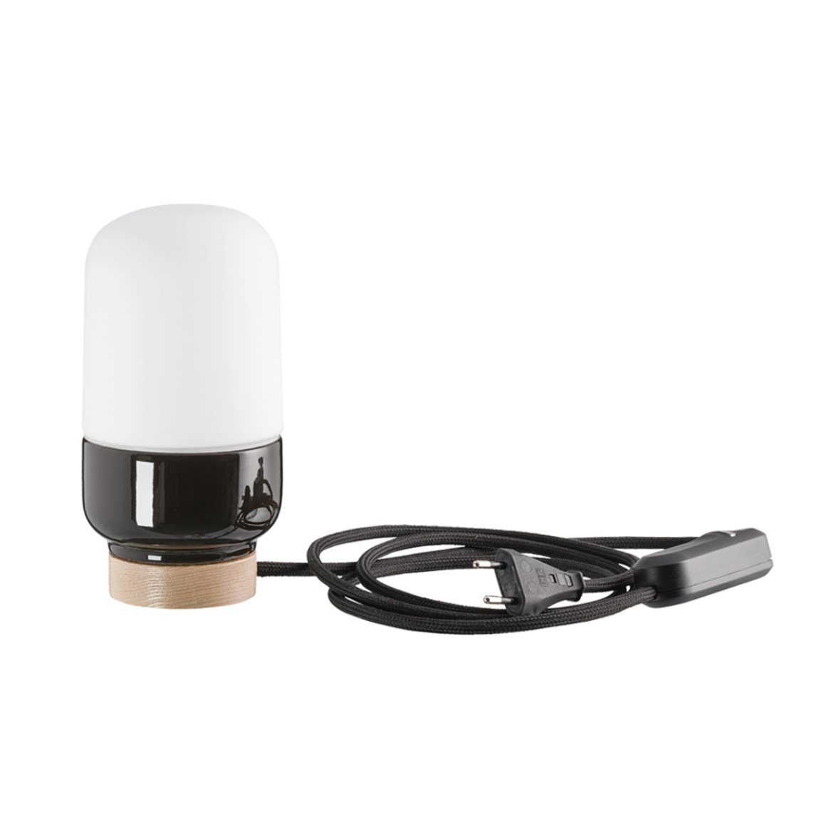 IFÖ Electric Ohm bordslampa 100 matt opal H190 svart | Inomhusbelysning - Bordslampor - Bordslampor Interiör | Lampspecialisterna