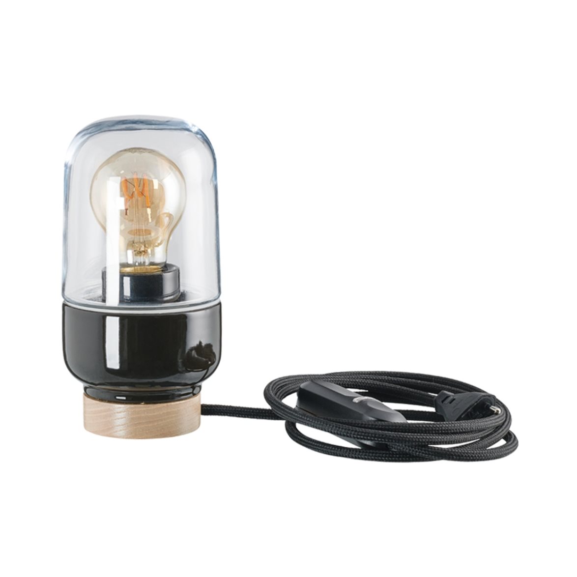 IFÖ Electric Ohm bordslampa 100 klarglas H190 svart | Inomhusbelysning - Bordslampor - Bordslampor Interiör | Lampspecialisterna