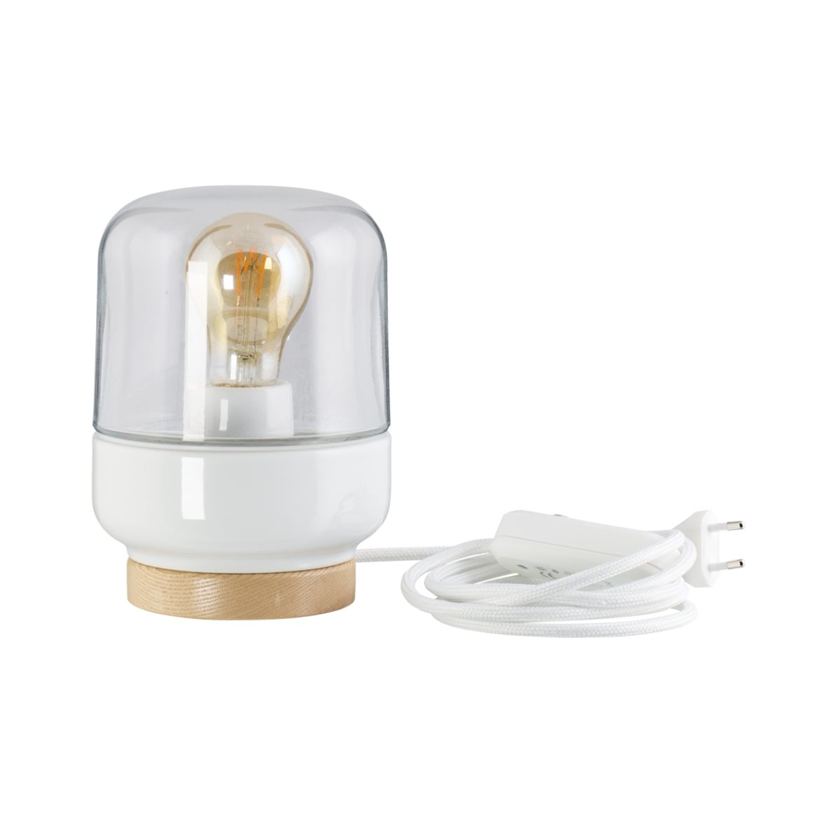 IFÖ Electric Ohm bordslampa 140 klarglas H190 vit | Inomhusbelysning - Bordslampor - Bordslampor Interiör | Lampspecialisterna