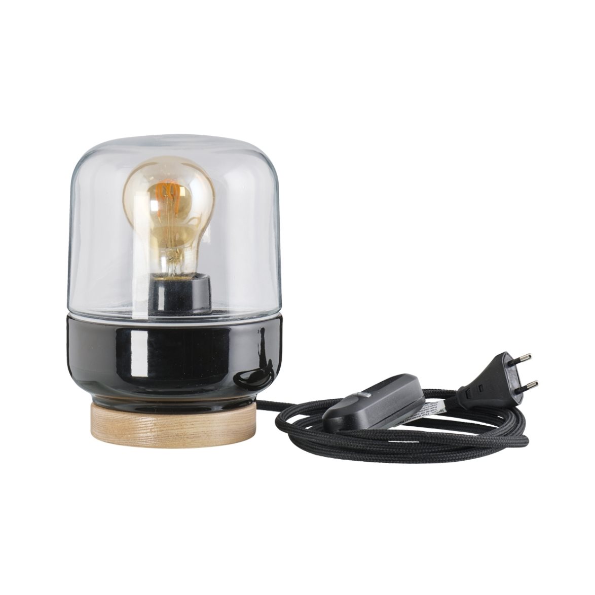 IFÖ Electric Ohm bordslampa 140 klarglas H190 svart | Inomhusbelysning - Bordslampor - Bordslampor Interiör | Lampspecialisterna