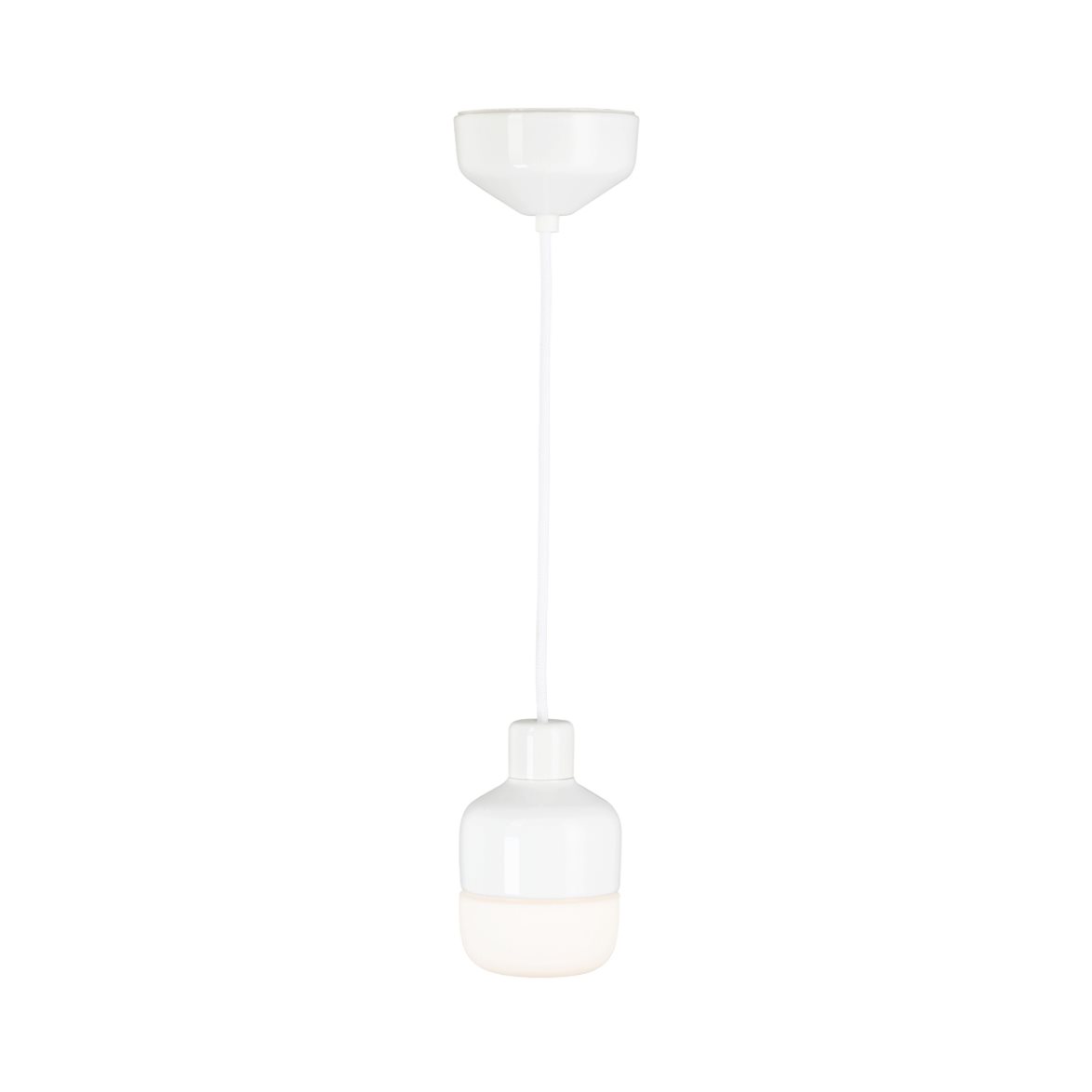 IFÖ Electric Ohm 155 pendel, vit/opal 15,5cm | Inomhusbelysning - Taklampor - Taklampor hängande | Lampspecialisterna