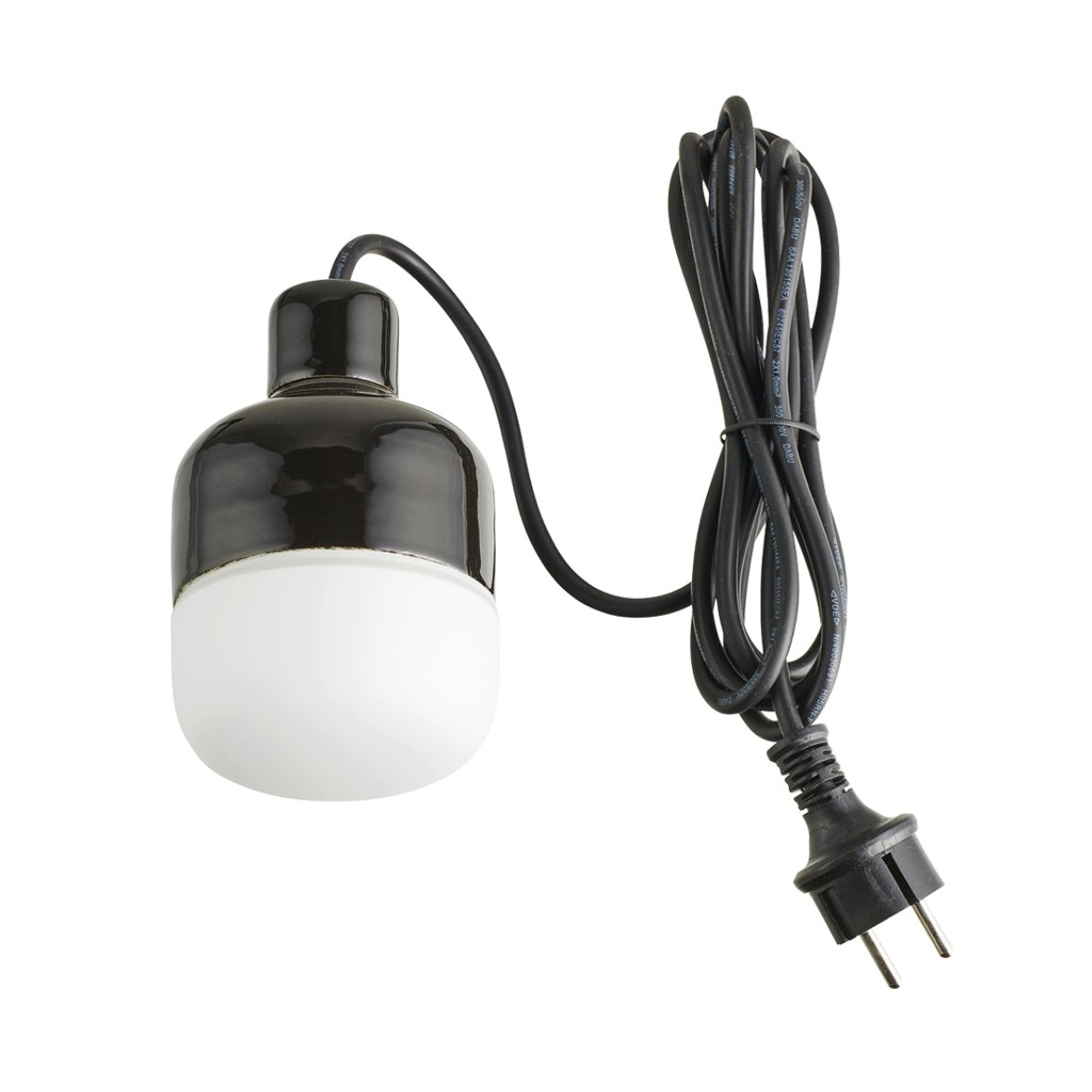 IFÖ Electric Ohm 155 pendel utomhus, svart/opal 15,5cm | Utomhusbelysning - Trädgårdsbelysning | Lampspecialisterna