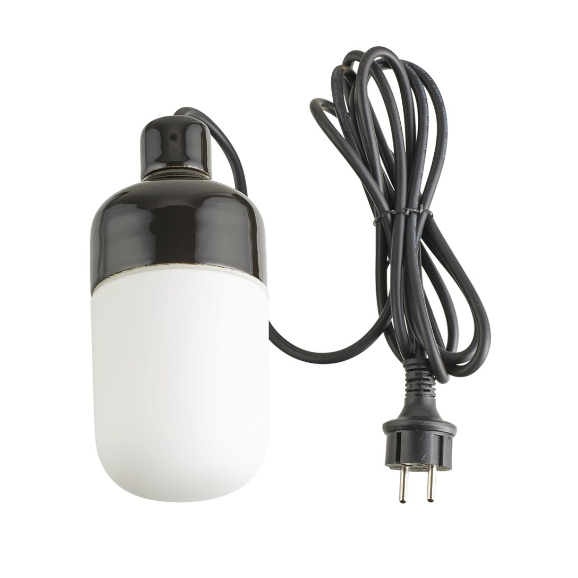 IFÖ Electric Ohm 215 pendel utomhus, svart/opal 21,5cm | Utomhusbelysning - Trädgårdsbelysning | Lampspecialisterna