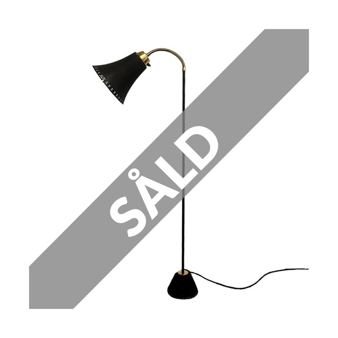 Vintage by Bright 1-2-3 Liam golvlampa metall, svart | Inomhusbelysning - Vintagelampor - Golvlampor Vintage | Lampspecialisterna