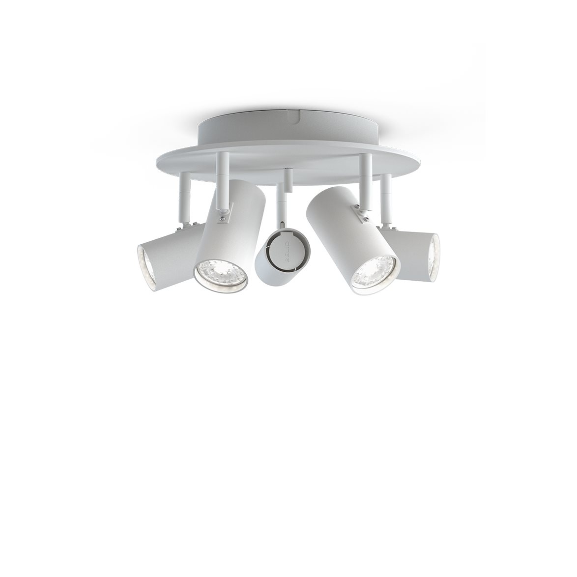 Belid Tyson 5-spot vitstruktur GU10 | Inomhusbelysning - Spotlights tak | Lampspecialisterna