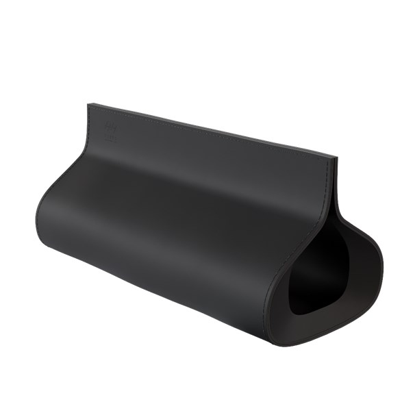 Leather kabelbox Black M