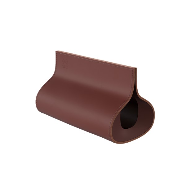 Leather kabelbox Oak S