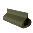 Leather kabelbox Grass Green M