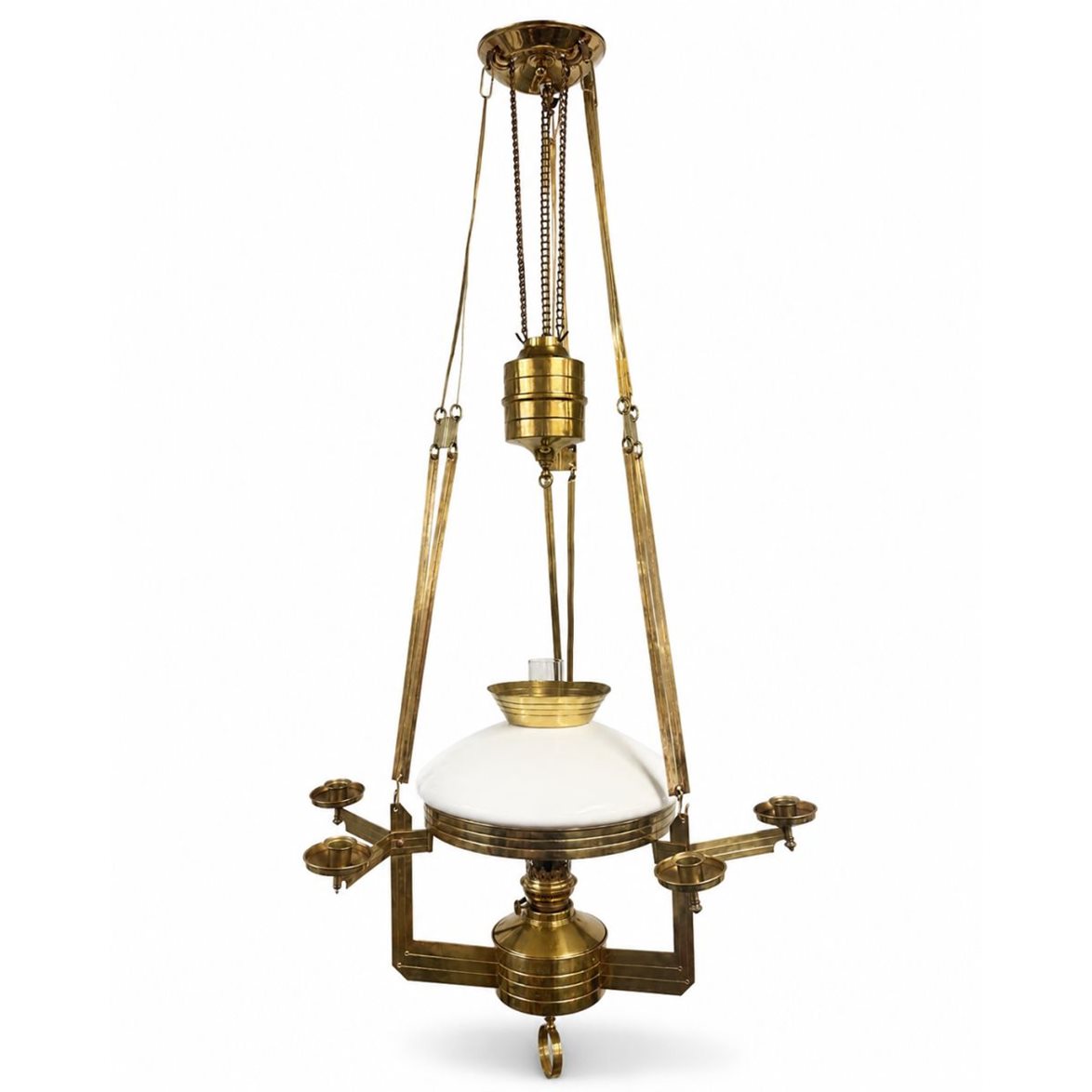 Vintage by Bright 1-2-3 Taklampa Vit/Mässing 65Cm