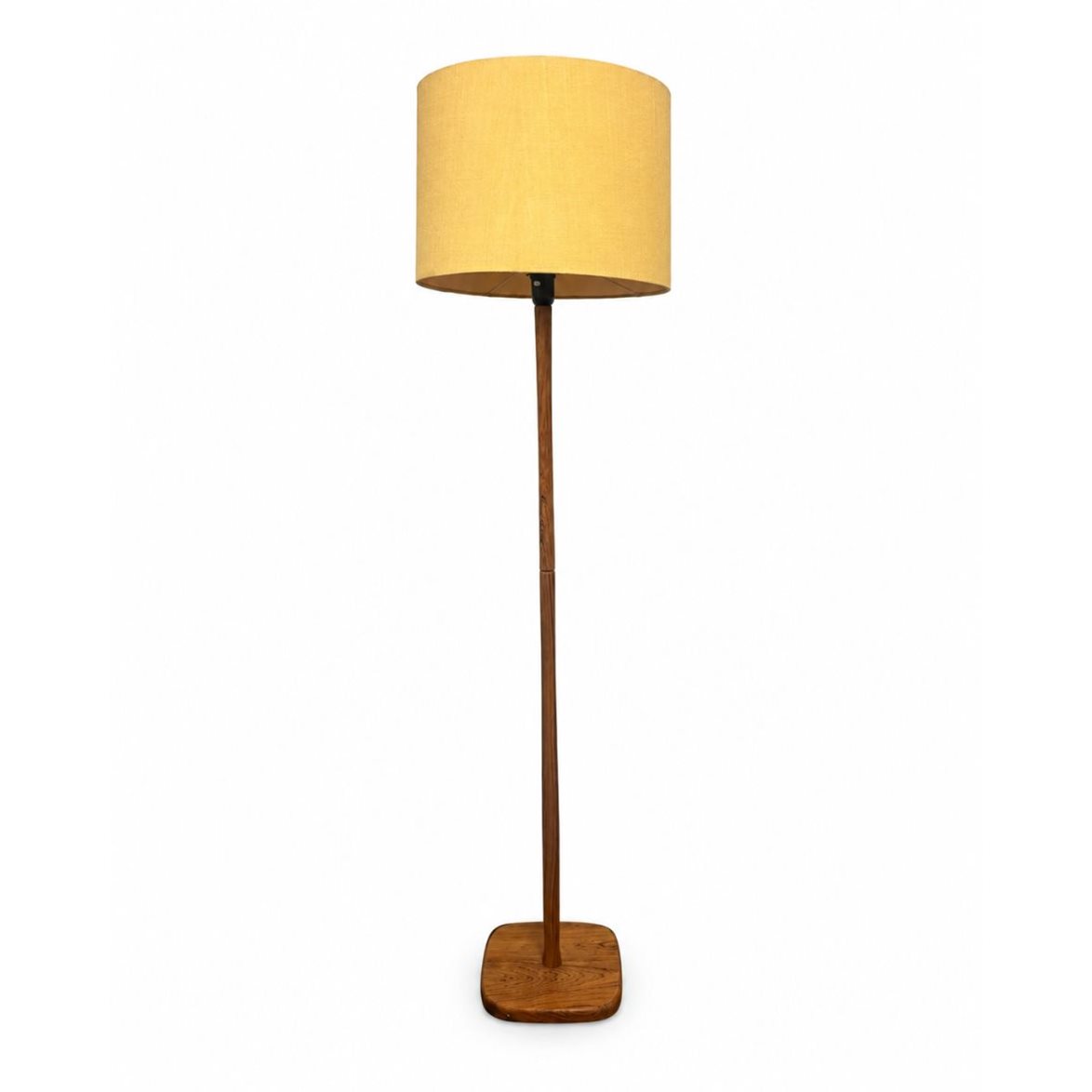 Vintage by Bright 1-2-3 Golvlampa Brun/Gul, Trä & Textil 145cm