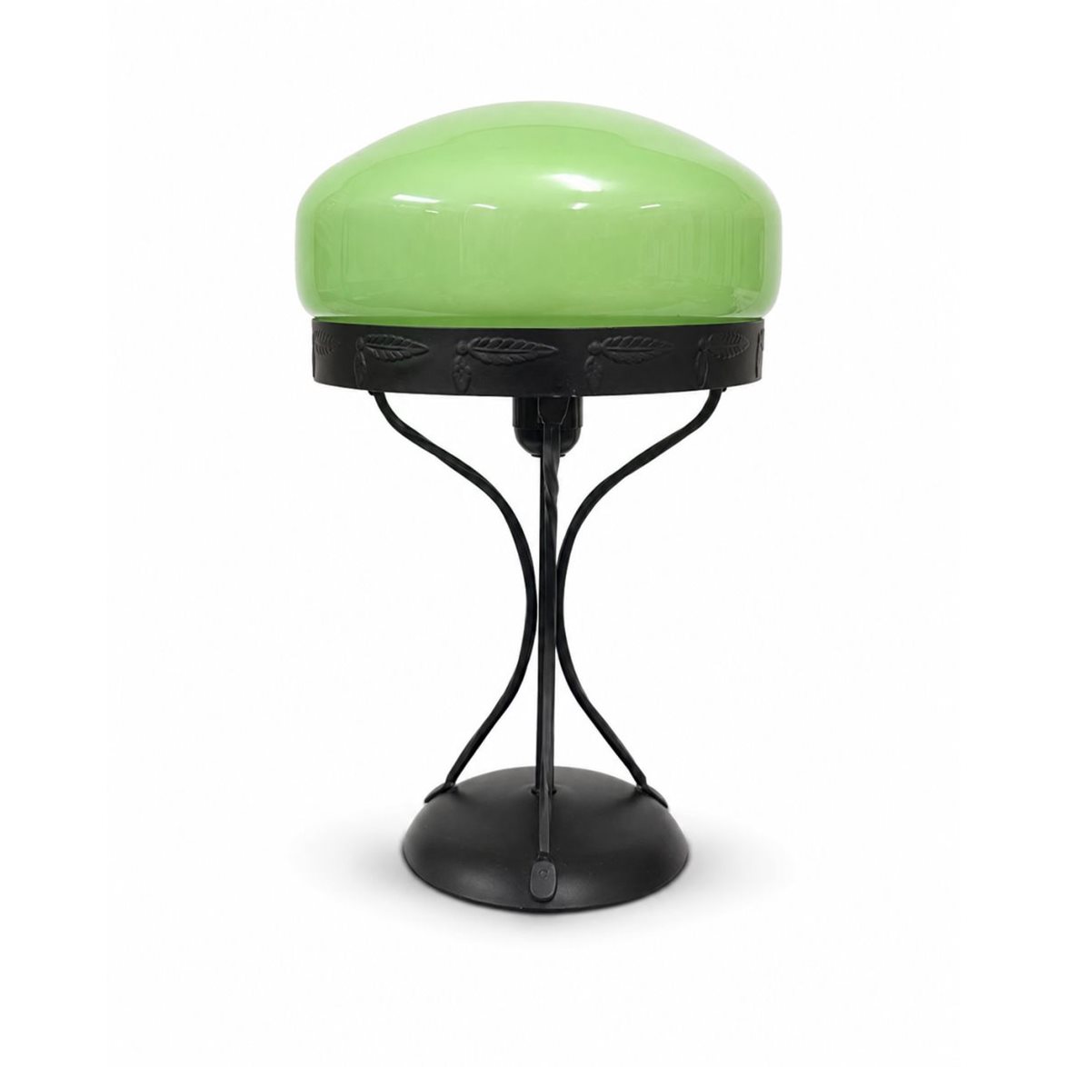 Vintage by Bright 1-2-3 Lampfot Grön/Svart, Metall & Glas 39cm