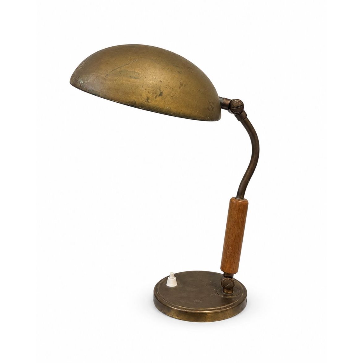 Vintage by Bright 1-2-3 Bordslampa Mässing, Mässing & Trä 35cm