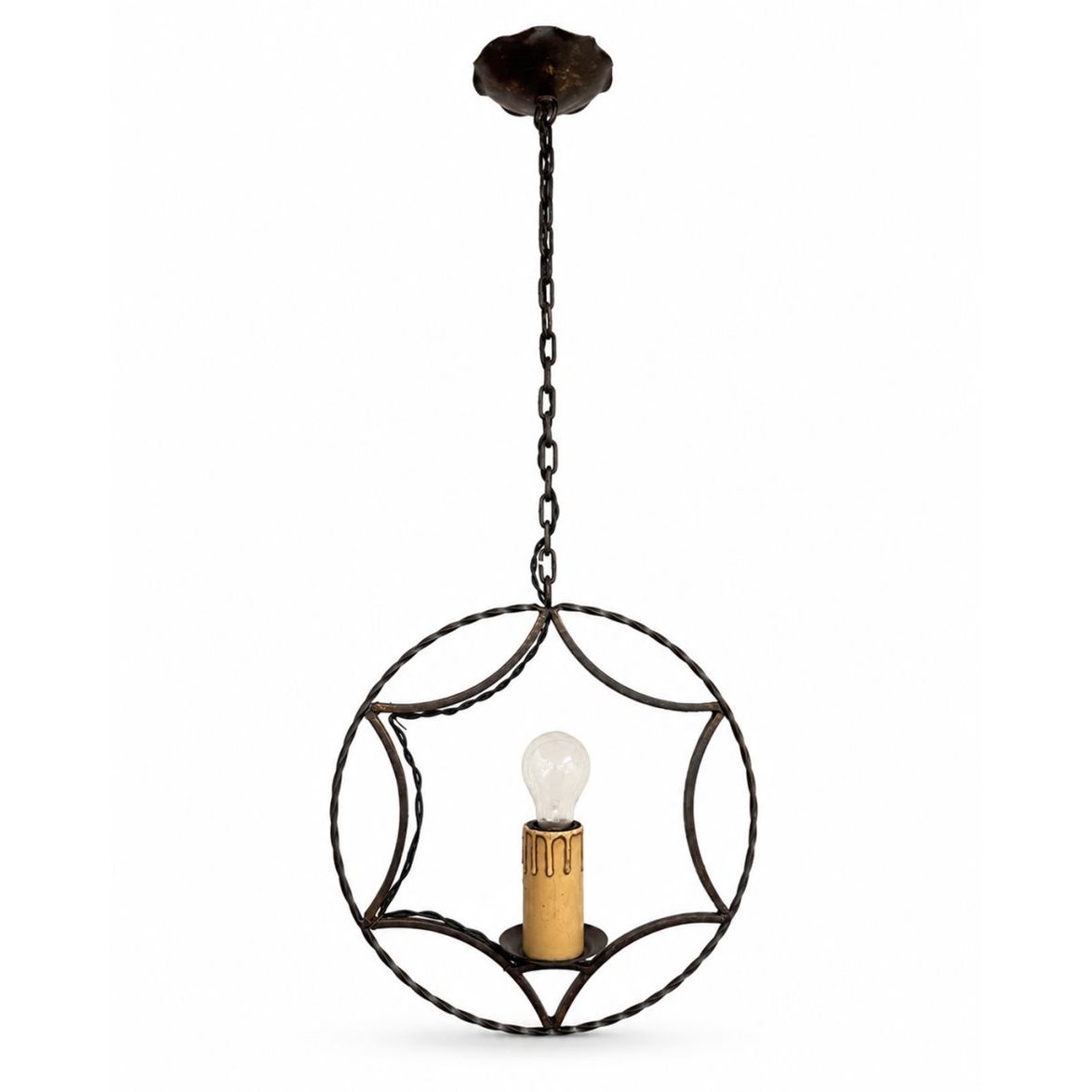 Vintage by Bright 1-2-3 Pendel Svart Metall Geometrisk Ljusbur