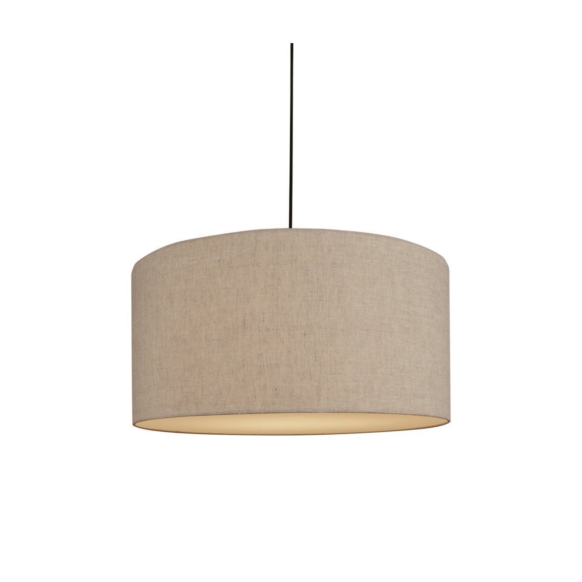 Belid Pendel Soft Ø60 linne natur/metallic bronze