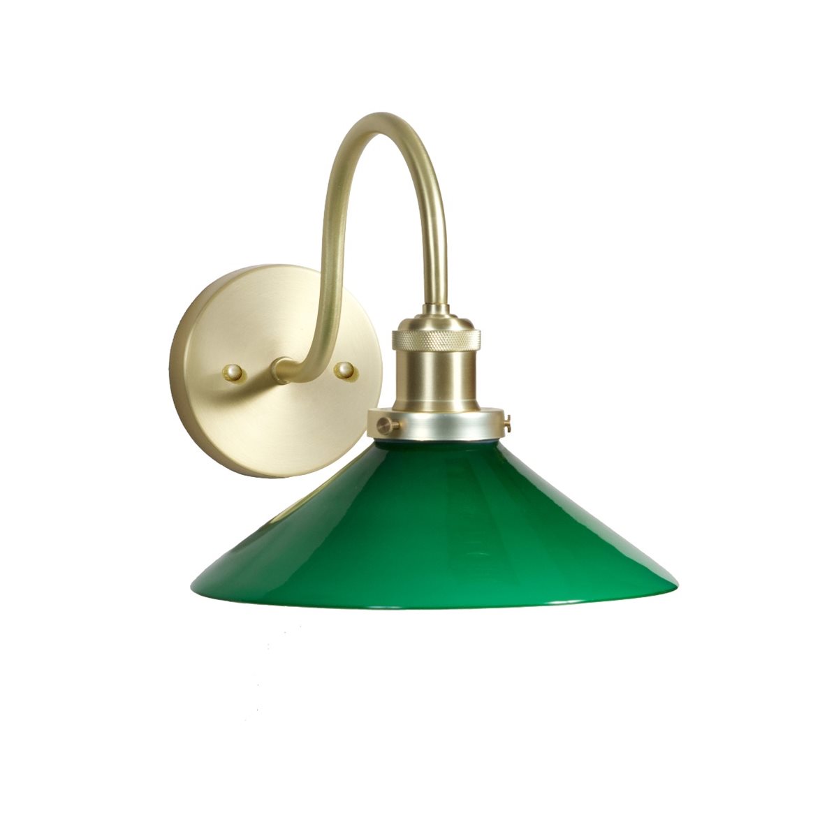 PR Home August Vägglampa Grön/mässing 25cm IP23 | Badrumsbelysning | Lampspecialisterna