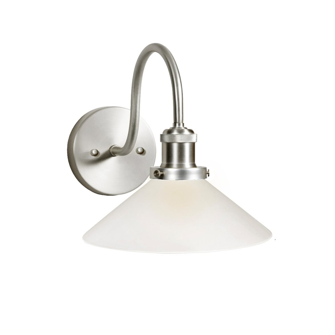 PR Home August Vägglampa Opal/krom 25cm IP23 | Badrumsbelysning | Lampspecialisterna
