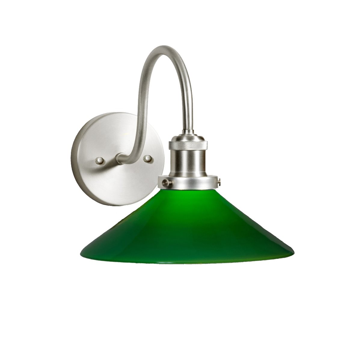 PR Home August Vägglampa Grön/krom 25cm IP23 | Badrumsbelysning | Lampspecialisterna