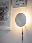 Fullmoon vägglampa Pale silver 35cm