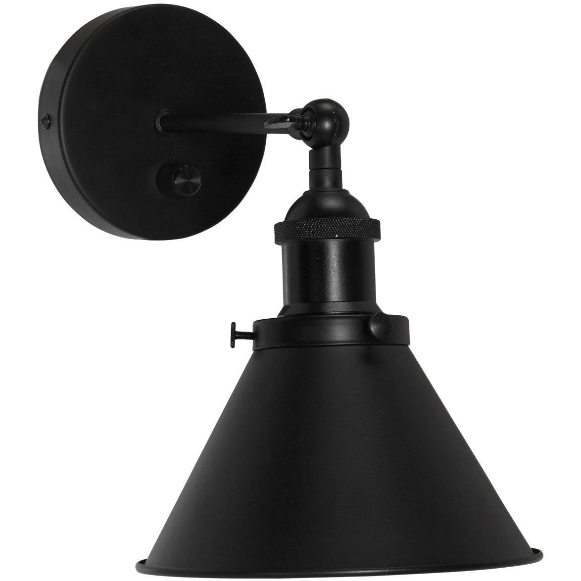PR Home Anton vägglampa Svart 18cm, dimbar | Inomhusbelysning - Vägglampor - Vägglampor Interiör | Lampspecialisterna